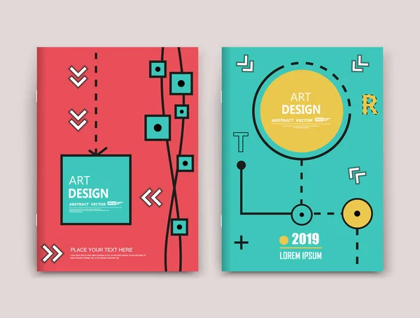 Abstraktní infografika prvky nastavena. Design obalu a4. Červená, žlutá, zelená barva, marketingové brožury. Název listu model. Finanční obrázek pole krok odkazuje seznam uspořádání. Ikona webové aplikace. Vektorové grafiky — Stockový vektor