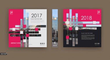Beyaz, kırmızı broşür kapak tasarlamak. Süslü bilgi başlık çerçevesi. Parlak reklam afiş metin yazı tipi. Başlık sayfası modeli küme. Modern vektör ön sayfa. Yaratıcı kentsel kent dokusu. Merhaba tech satırları bir simge yolunu