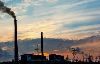 alacakaranlık fotoğraf santral.