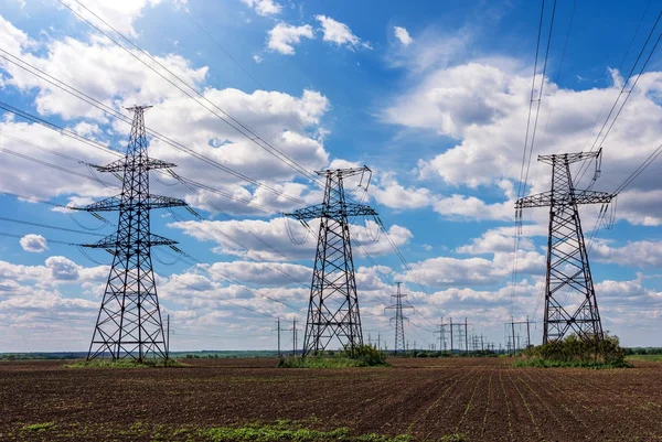 High Voltage Electric Transmission Tower Energy Pylon