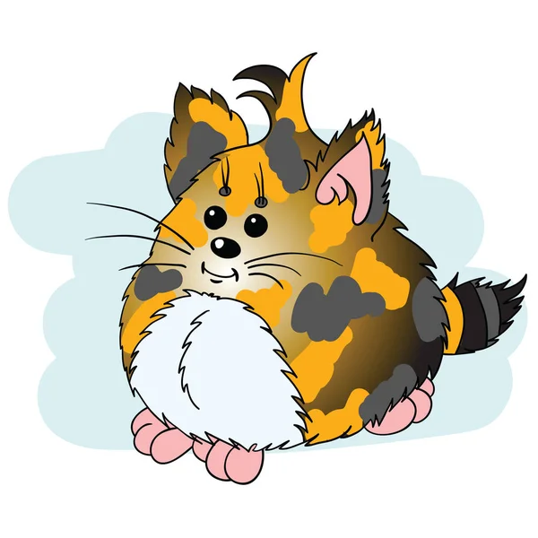 Fun fluffy kitten — Stock Photo, Image