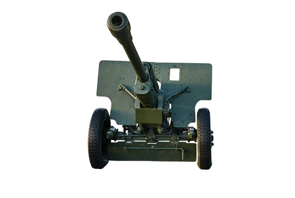 Soviet anti-tank artillery gun WWII — Stock Photo, Image