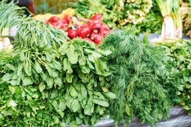 Taze otların yakın çekim.