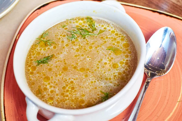 Κρεμώδες σούπα με μανιτάρια — Φωτογραφία Αρχείου