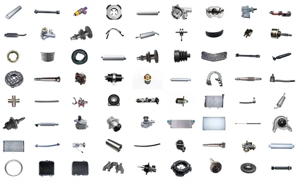 Oto yedek parça araba beyaz zemin üzerine. 