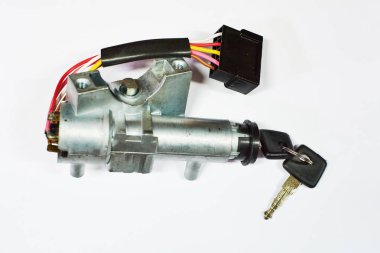 Ateşleme kilit ile araba anahtar.