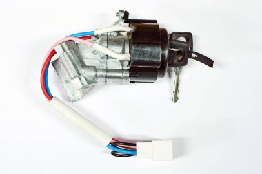 Ateşleme kilit ile araba anahtar.