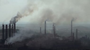 Endüstriyel Enterprises.taymlaps zararlı emisyonları ile çevrenin kontaminasyon.