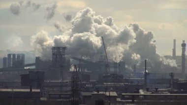 Fabrika boru emisyon tarafından atmosferik kirlilik