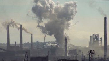 Metalurji bir bitki emisyonları kirliliği duman