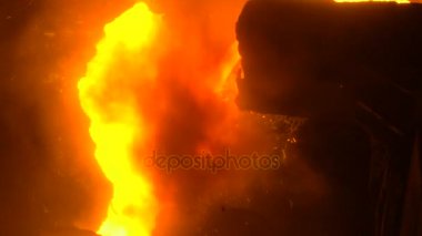 Yüksek fırın üretiminde erimiş Metal akışı