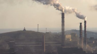 Duman emisyonu Metalurji bitki tarafından atmosfer kirliliğinin.