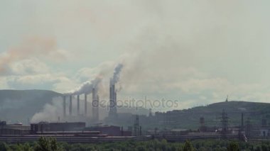 Hava kirliliği tarafından fabrika borular