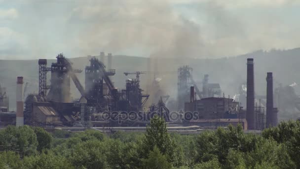 Globální znečištění atmosféry o průmyslových emisích. — Stock video