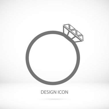 Yüzük basit simgesi