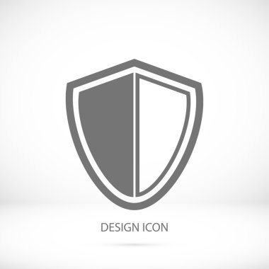 Kalkan basit simgesi