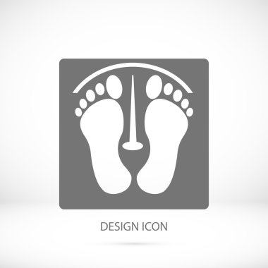 ayak izleri basit simgesi