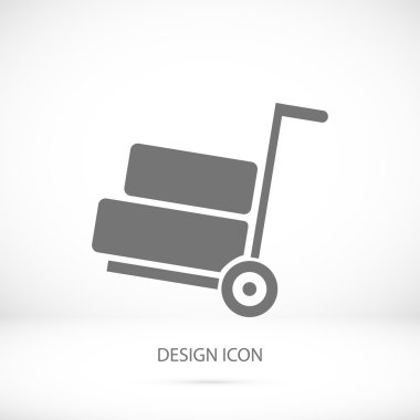 el arabası basit simgesi