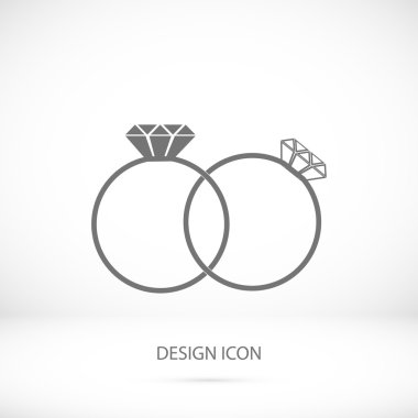 Yüzük basit simgesi