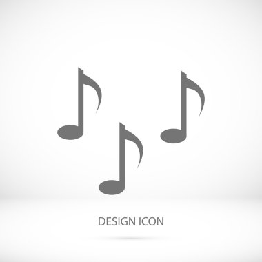 Müzik notlar işareti simgesi