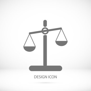 Ölçekler basit simgesi