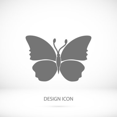 Kelebek basit simgesi