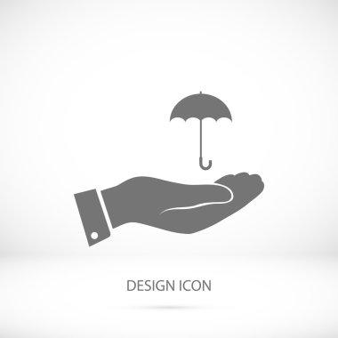 El simgesi olan şemsiye