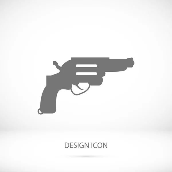 Простая иконка револьвера — стоковый вектор