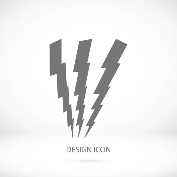 Lightning bolts icon — Stock Vector