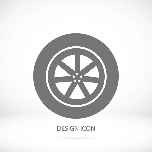 Rueda icono simple — Vector de stock