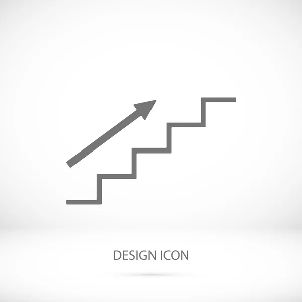 Stairs simple icon — Stock Vector