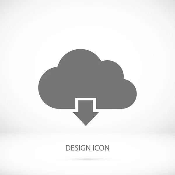 Felhő tároló ikon — Stock Vector
