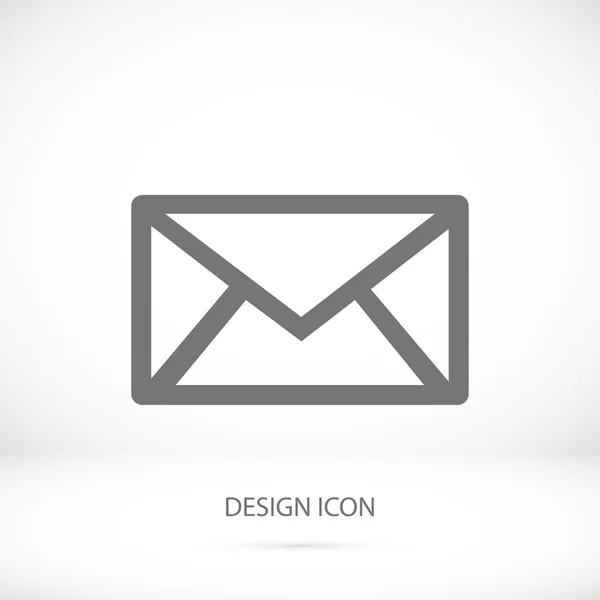Het pictogram van de envelop van overzicht — Stockvector