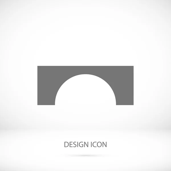 Bridge simple icon — Stock Vector