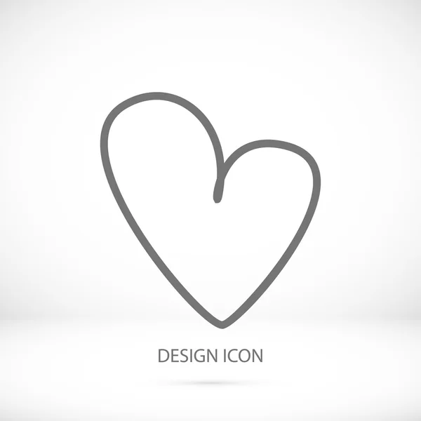 Corazón icono simple — Archivo Imágenes Vectoriales