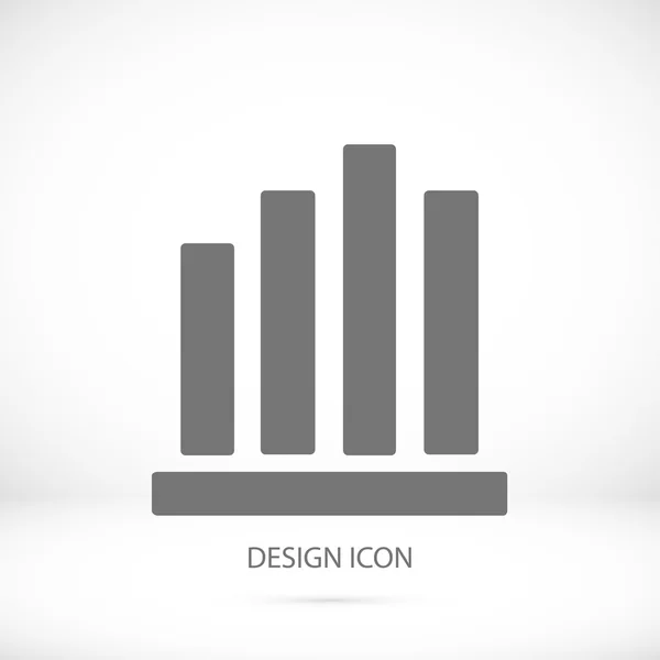 Gráfico icono simple — Vector de stock