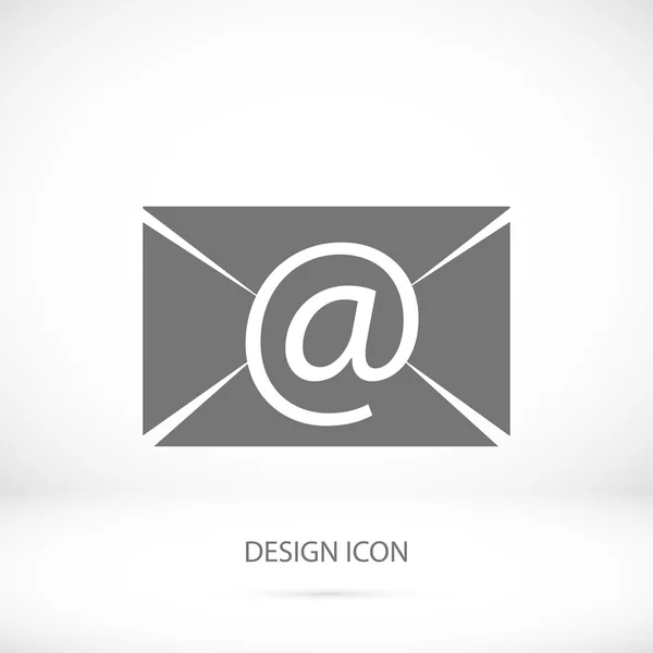 Mensaje de correo electrónico icono plano — Vector de stock