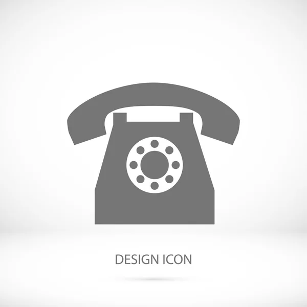 Téléphone icône simple — Image vectorielle