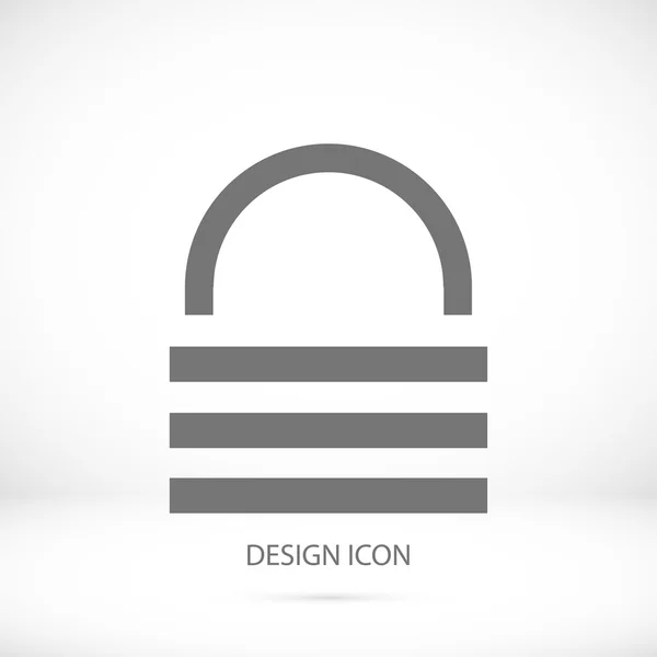 Lock simple icon — Stock Vector