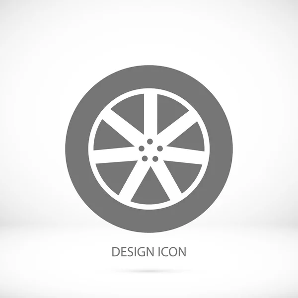 Rueda icono simple — Vector de stock