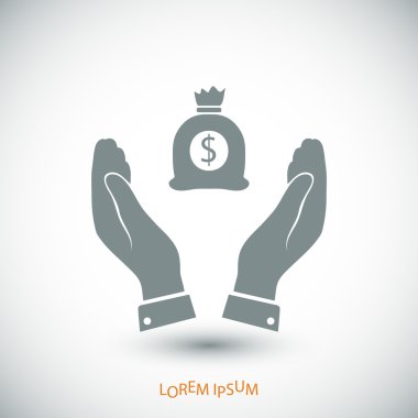 Ellerin simgesinde para