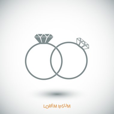 basit yüzük simgesi