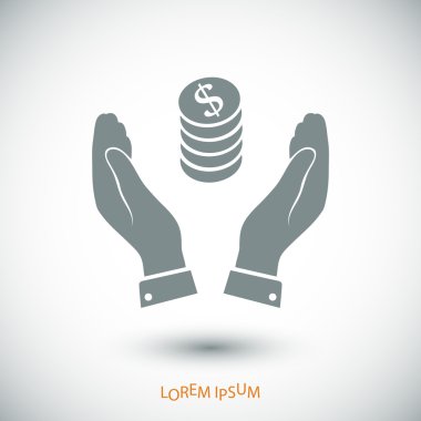 Ellerin simgesinde para