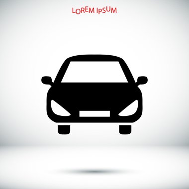 basit araç simgesini