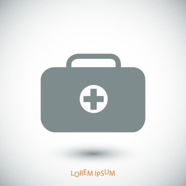 ilk yardım çantası simgesini