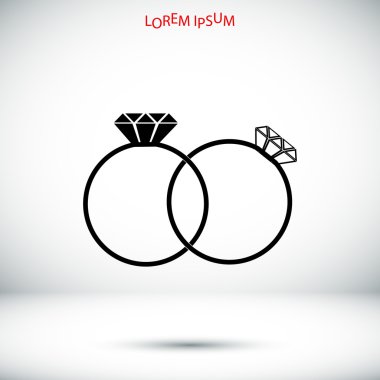 basit yüzük simgesi