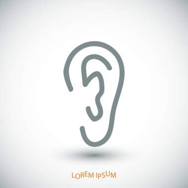 İnsan kulağının simgesi