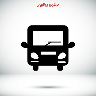 basit otobüs simgesi