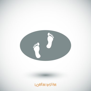 İnsan ayak izleri simgesi