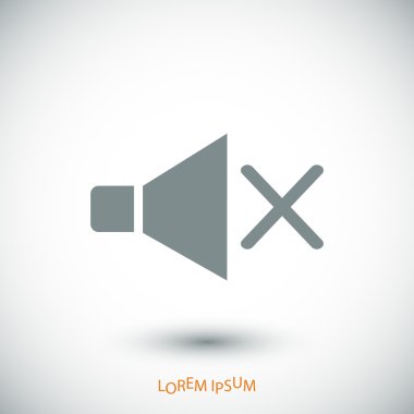 Sessiz hoparlör simgesi